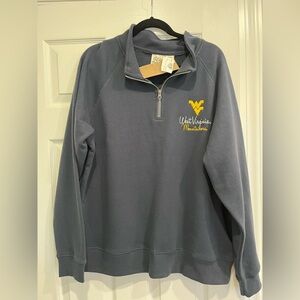 West Virginia Mountaineers Blue zip up Sweater